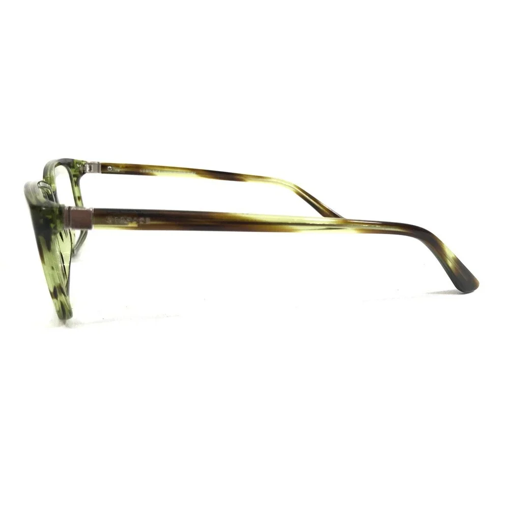 Versace Eyeglasses Frames MOD.3174 5047 Brown Green Tortoise Silver 55-17-140